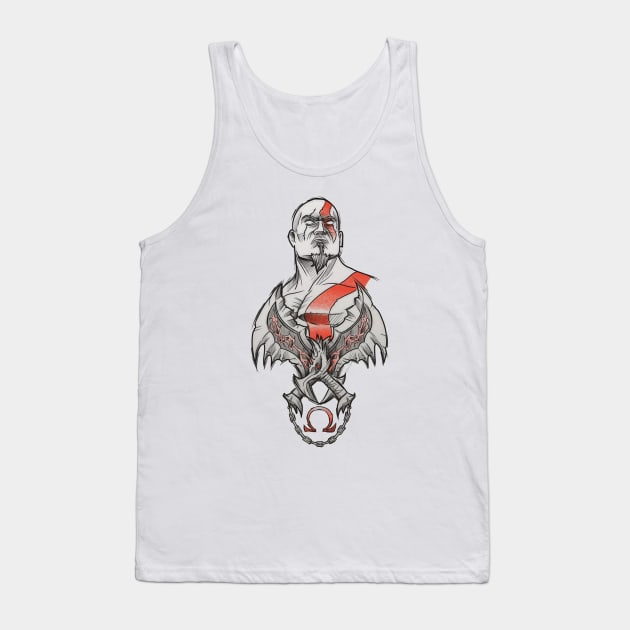 kratos Tank Top by boxermaniac